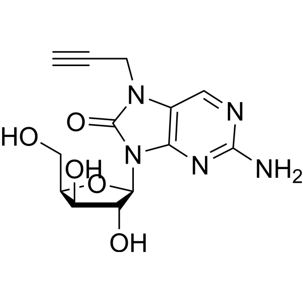 2-Amino-7-propargyl-7,8-dihydro-8-oxo-9-(beta-D-xylofuranosyl)purine 2389988-53-6